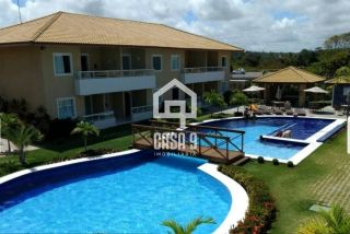 Apartamento térreo mobiliado com 2 quartos sendo 1 suíte a venda em Guarajuba Bahia
