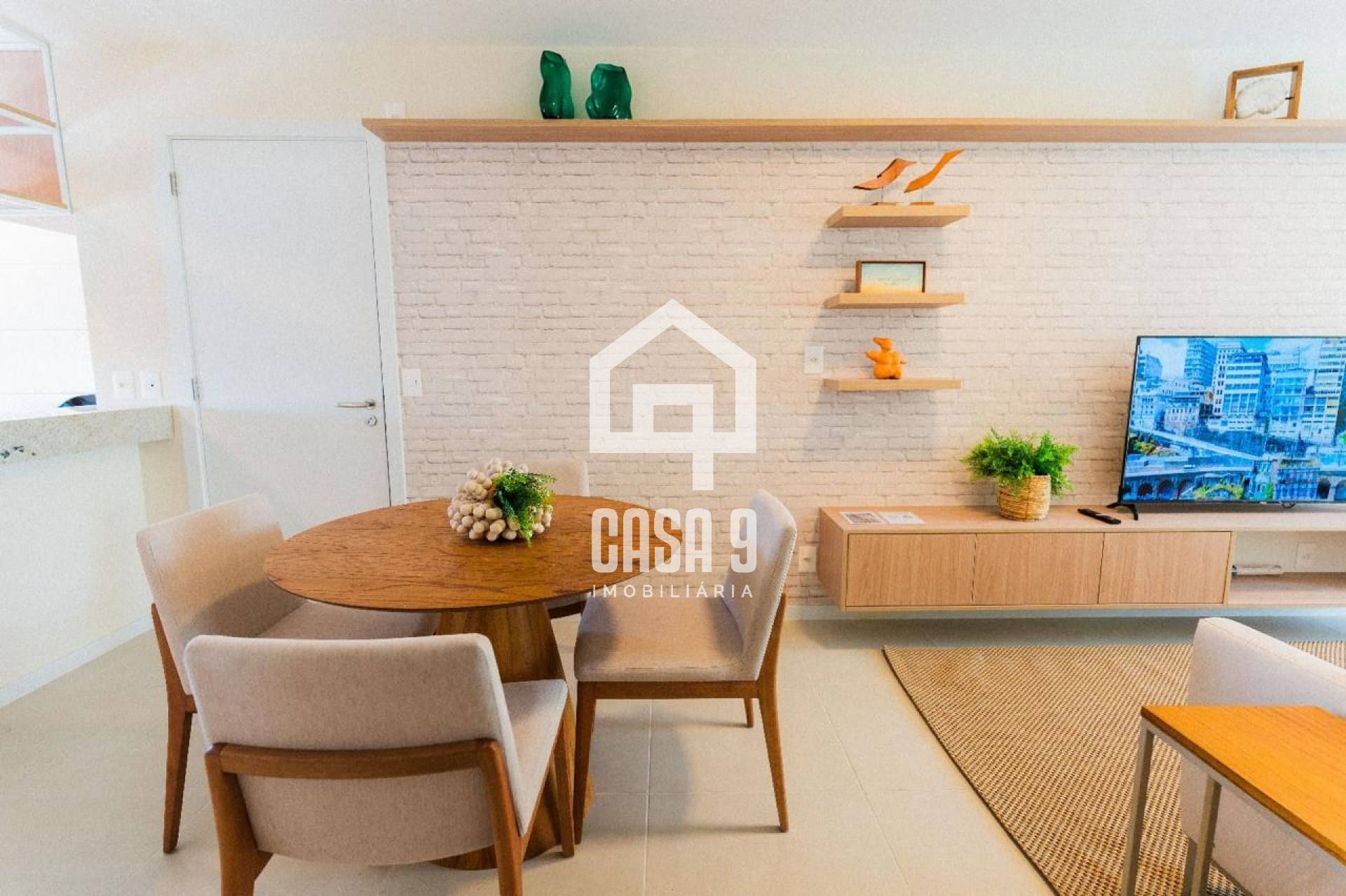 Apartamento novo a venda com 2 quartos e piscina de areia no condomínio Palm Beach em Guarajuba Bahia