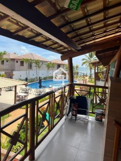 Apartamento superior pé na areia 3 suítes a venda na Praia da Espera em Itacimirim Bahia