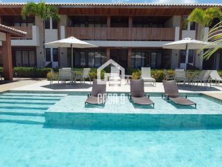 Apartamento térreo à venda com 2 suítes, jardim privativo com hidromassagem na Praia da Espera em Itacimirim Bahia