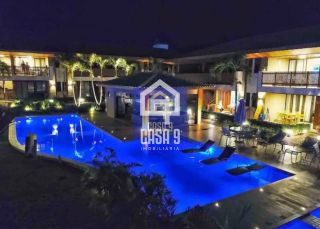 Apartamento térreo à venda com 2 suítes, jardim privativo com hidromassagem na Praia da Espera em Itacimirim Bahia