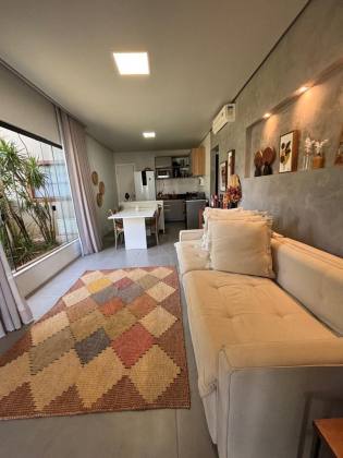 Apartamento térreo a venda com 2 suítes mobiliado em Itacimirim Bahia