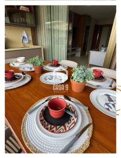 Apartamento a venda com 3 quartos mobiliado pé na areia em Itacimirim Bahia