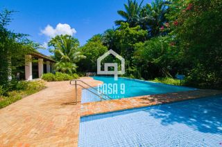 Casa térrea em terreno privativo com 4 suítes para aluguel anual no condomínio Fazenda Praia do Forte Bahia