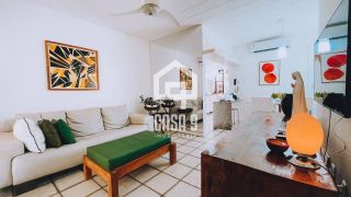 Apartamento duplex com 3 suítes pé na areia e mobiliado a venda em Itacimirim Bahia