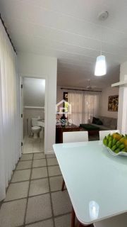 Apartamento duplex com 3 suítes pé na areia e mobiliado a venda em Itacimirim Bahia
