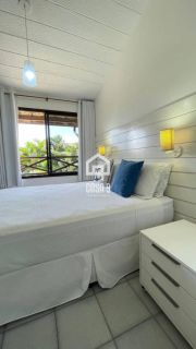 Apartamento duplex com 3 suítes pé na areia e mobiliado a venda em Itacimirim Bahia