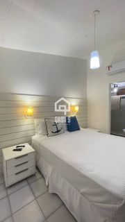 Apartamento duplex com 3 suítes pé na areia e mobiliado a venda em Itacimirim Bahia