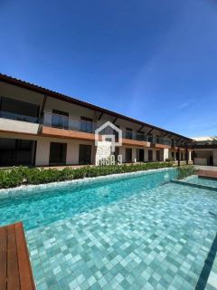 Apartamento novo térreo com garden a venda com 2 suítes em Imbassai Bahia