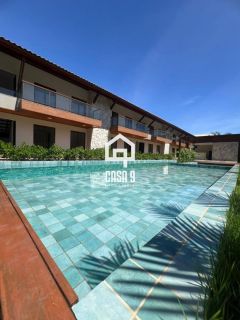 Apartamento superior com varanda novo a venda com 2 suítes em Imbassai Bahia