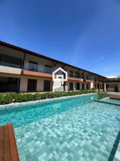 Apartamento superior com varanda novo a venda com 2 suítes em Imbassai Bahia