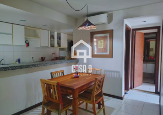 Apartamento superior a venda mobiliado com 2 quartos no Quintas Residence 300 metros pela ponte da Praia da Espera em Itacimirim Bahia