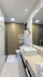 Apartamento garden mobiliado com 3 quartos pé na areia à venda em Itacimirim Bahia