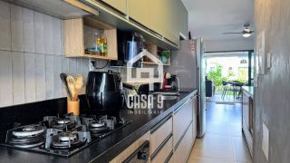 Apartamento garden mobiliado com 3 quartos pé na areia à venda em Itacimirim Bahia