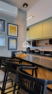 Apartamento garden mobiliado com 3 quartos pé na areia à venda em Itacimirim Bahia