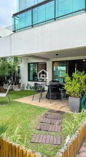 Apartamento garden mobiliado com 3 quartos pé na areia à venda em Itacimirim Bahia