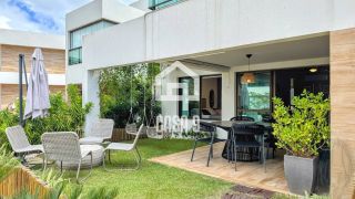 Apartamento garden mobiliado com 3 quartos pé na areia à venda em Itacimirim Bahia