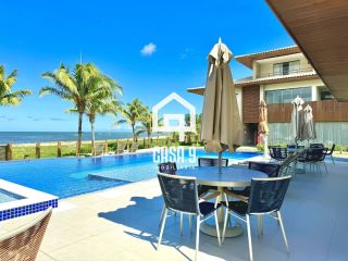 Apartamento térreo nunca habitado pé na areia com 3 suítes a venda no Mamont em Itacimirim Bahia