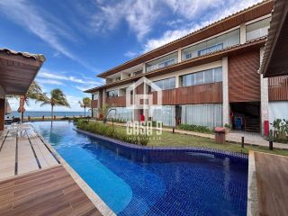 Apartamento térreo nunca habitado pé na areia com 3 suítes a venda no Mamont em Itacimirim Bahia
