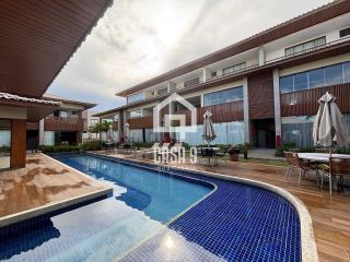 Apartamento térreo nunca habitado pé na areia com 3 suítes a venda no Mamont em Itacimirim Bahia