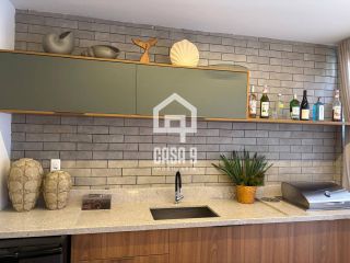 Apartamento térreo mobiliado pé na areia com 3 suítes a venda no Mamont em Itacimirim Bahia