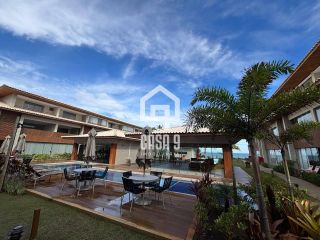 Apartamento térreo nunca habitado pé na areia com 3 suítes a venda no Mamont em Itacimirim Bahia
