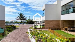 Apartamento garden mobiliado com 3 quartos pé na areia à venda em Itacimirim Bahia