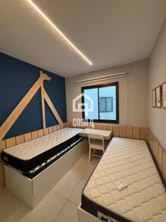 Apartamento garden mobiliado com 3 quartos pé na areia à venda em Itacimirim Bahia