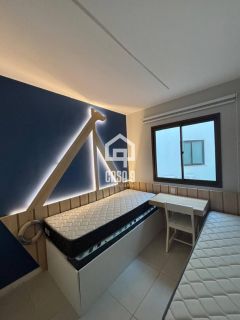 Apartamento garden mobiliado com 3 quartos pé na areia à venda em Itacimirim Bahia