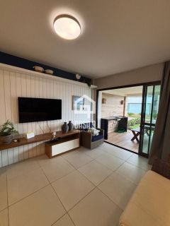 Apartamento garden mobiliado com 3 quartos pé na areia à venda em Itacimirim Bahia