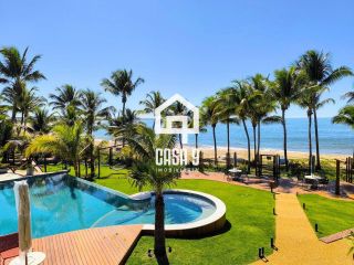 Apartamento térreo a venda com 3 suítes mobiliado no Porto da Espera em Itacimirim Bahia