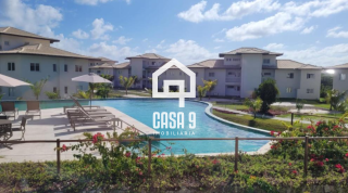 Apartamento superior 3 quartos mobiliado a venda no Village dos Ipes condomínio Piscinas Naturais Praia do Forte Bahia