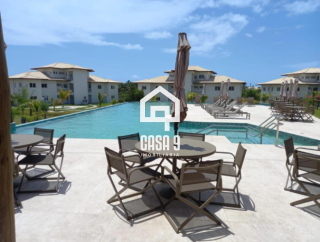 Apartamento superior 3 quartos mobiliado a venda no Village dos Ipes condomínio Piscinas Naturais Praia do Forte Bahia