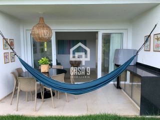 Apartamento térreo 3 quartos mobiliado a venda no Village dos Ipes condomínio Piscinas Naturais Praia do Forte Bahia