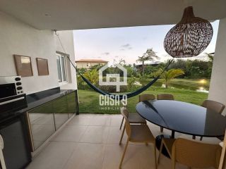 Apartamento térreo 3 quartos mobiliado a venda no Village dos Ipes condomínio Piscinas Naturais Praia do Forte Bahia