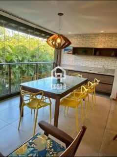 Apartamento superior a venda mobiliado com 3 suítes pé na areia no condomínio PUNTA CANA em Itacimirim Bahia