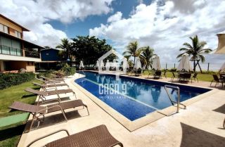 Apartamento superior a venda mobiliado com 3 suítes pé na areia no condomínio PUNTA CANA em Itacimirim Bahia