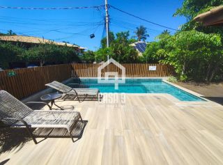 Apartamento térreo em condomínio pé na Areia em Praia do Forte Bahia