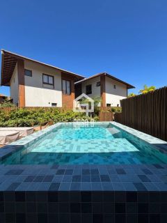 Casa com 03 suítes mobiliada pé na areia piscina privativa no condomínio Marlua em Itacimirim Bahia