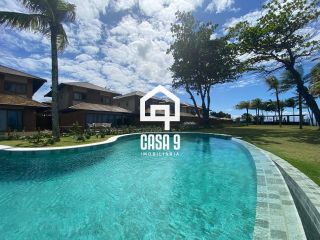 Casa com 4 suítes mobiliada pé na areia piscina privativa no condomínio Marlua em Itacimirim Bahia