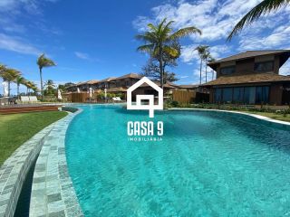 Casa com 4 suítes pé na areia piscina privativa no condomínio Marlua em Itacimirim Bahia