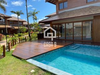 Casa com 4 suítes pé na areia piscina privativa no condomínio Marlua em Itacimirim Bahia