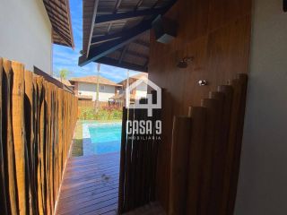 Casa com 4 suítes pé na areia piscina privativa no condomínio Marlua em Itacimirim Bahia