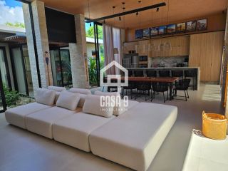 Casa térrea mobiliada com 5 suítes a venda no condomínio Enseada Praia da Espera em Itacimirim Bahia