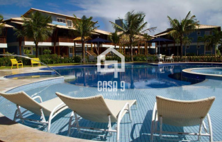 Apartamento superior duplex mobiliado com 4 suítes a venda no condomínio Vila 7 Mares na Praia da Espera em Itacimirim Bahia