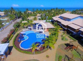 Apartamento superior duplex mobiliado com 4 suítes a venda no condomínio Vila 7 Mares na Praia da Espera em Itacimirim Bahia