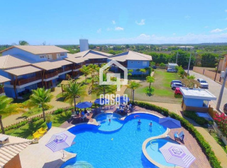 Apartamento superior duplex mobiliado com 4 suítes a venda no condomínio Vila 7 Mares na Praia da Espera em Itacimirim Bahia