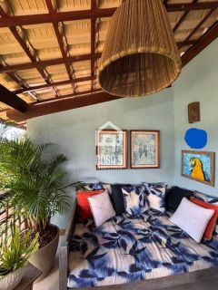 Apartamento superior duplex mobiliado com 4 suítes a venda no condomínio Vila 7 Mares na Praia da Espera em Itacimirim Bahia