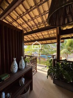 Apartamento superior duplex mobiliado com 4 suítes a venda no condomínio Vila 7 Mares na Praia da Espera em Itacimirim Bahia