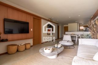 Apartamento mobiliado térreo com 3 suítes frontal mar a venda no condomínio Bali Exclusive em Itacimirim Bahia